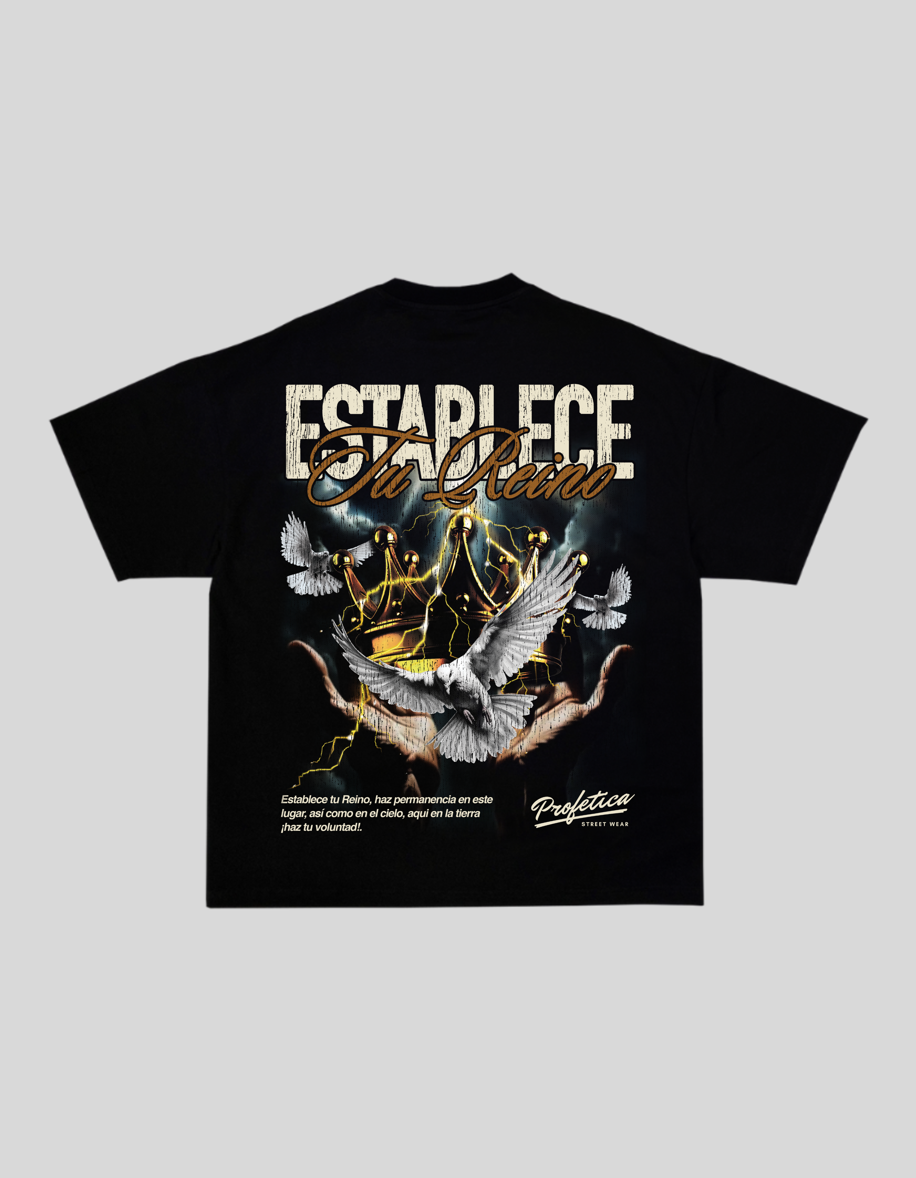 Playera Oversize “Establece tu Reino”